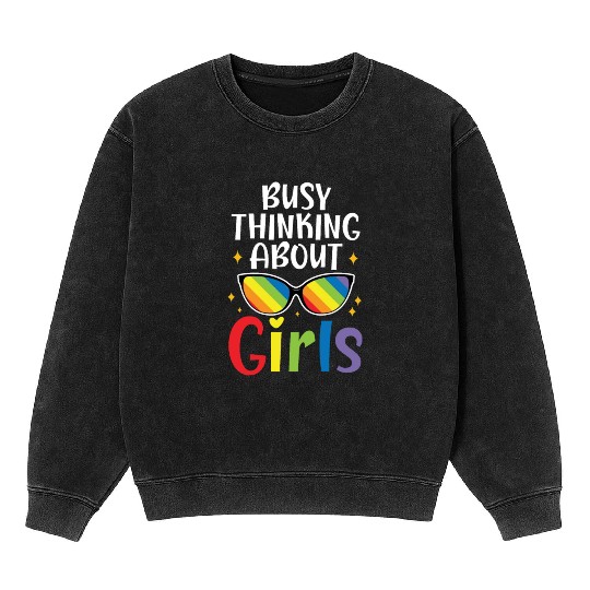 Gay Rights Rainbow Pride Month LGBTQ Pride Parade Mineral Wash Sweatshirts