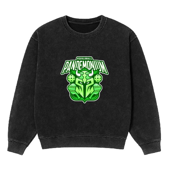 Pickleball Pandemonium | Paddle Sports Player Mineral Wash Sweatshirts