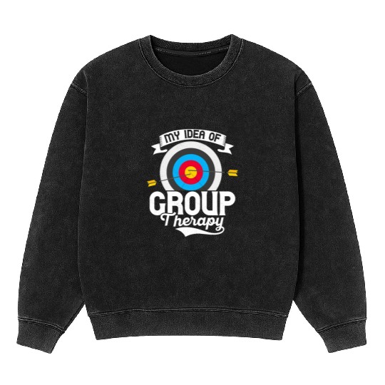 My Idea Of Group Therapy Bow & Arrows Target Arche Mineral Wash Sweatshirts