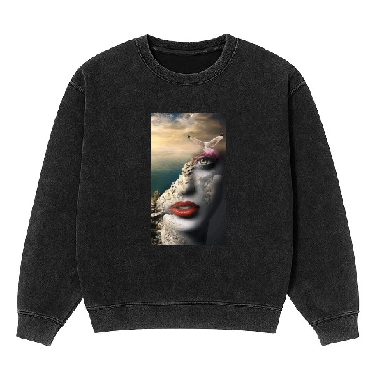 la femme et le nature Mineral Wash Sweatshirts