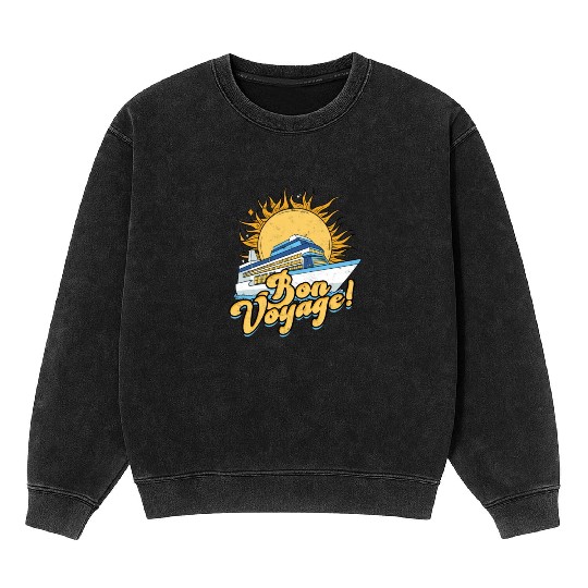 Bon voyage! - Cruise Mineral Wash Sweatshirts