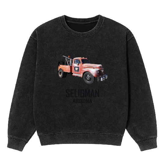 Old car city of Seligman in Arizonna, US Route 66 Mineral Wash Sweatshirts