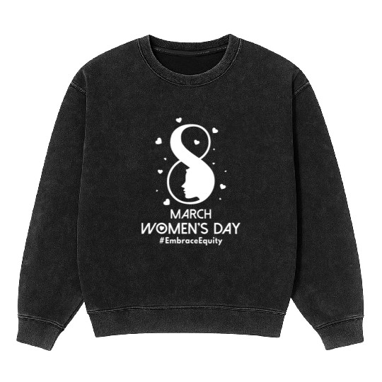 International Women's Day 2023 8 March IWD Embrace Mineral Wash Sweatshirts
