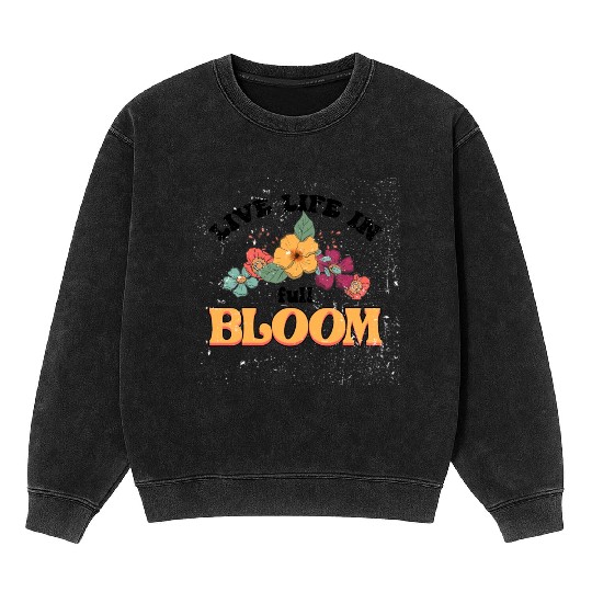Cute wild floral Mineral Wash Sweatshirts, floral Mineral Wash Sweatshirts women
