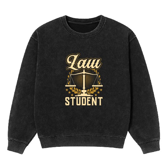 Law Student Graduation Attorney Advocate Lawyer Mineral Wash Sweatshirts