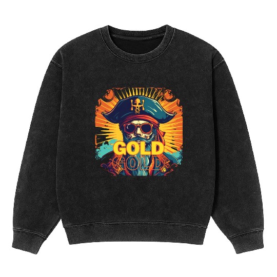 Hunt for Gold with Fierce Pirate Mineral Wash Sweatshirts