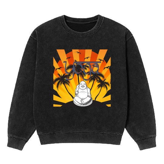 Jnanamama Yoga Maternity Buddha Mineral Wash Sweatshirts