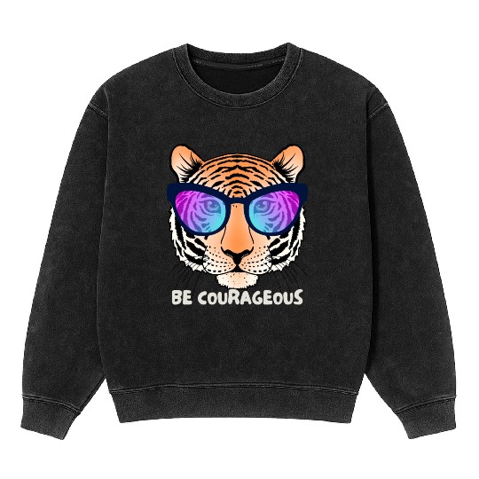 Be Courageous like a Lion Mineral Wash Sweatshirts