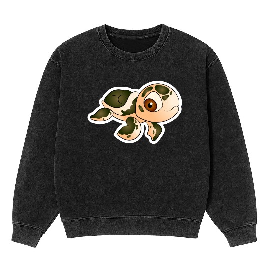 Sea turtle Mineral Wash Sweatshirts