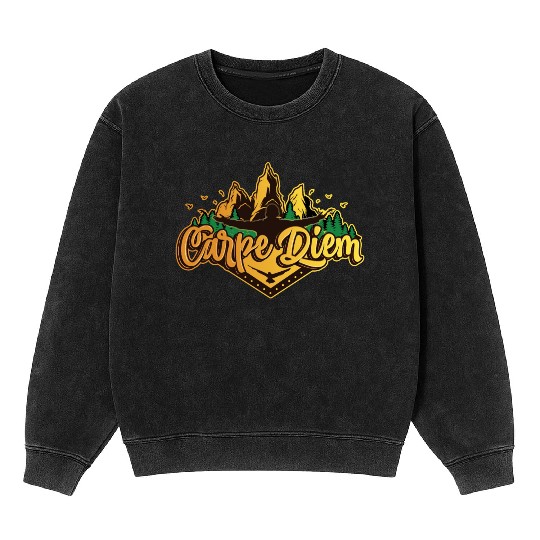 Carpe Diem Mineral Wash Sweatshirts