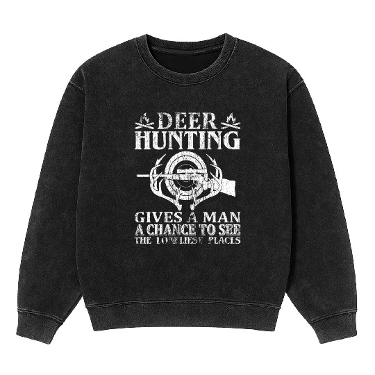 Deer Hunting Mineral Wash Sweatshirts