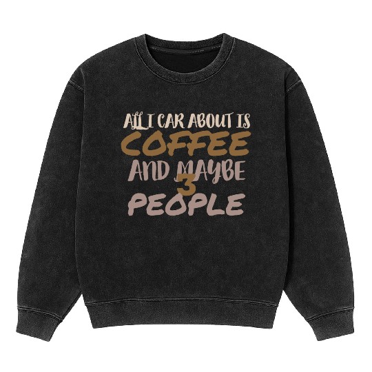coffee Mineral Wash Sweatshirts
