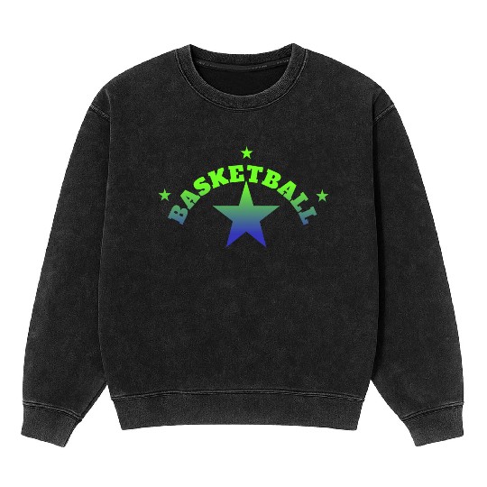 Basketball is a famous and distinctive sport Mineral Wash Sweatshirts