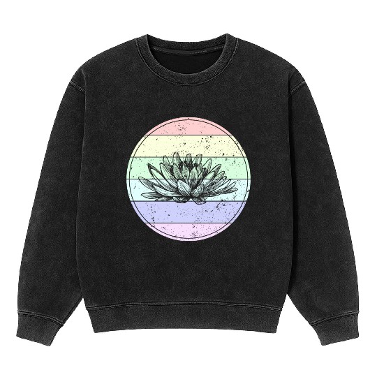 Lotus vintage - Lotus - Lotus - Buddhist Mineral Wash Sweatshirts