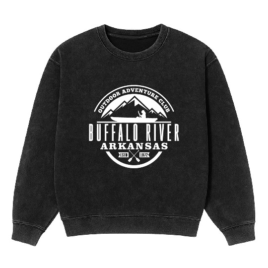 Canoe Buffalo River Mineral Wash Sweatshirts