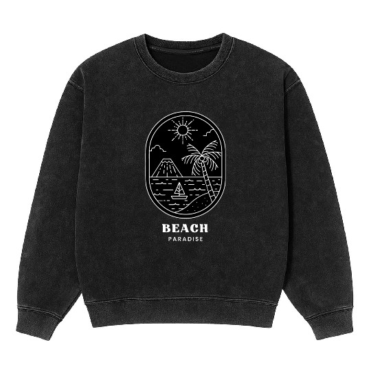 BEACH PARADISE Mineral Wash Sweatshirts