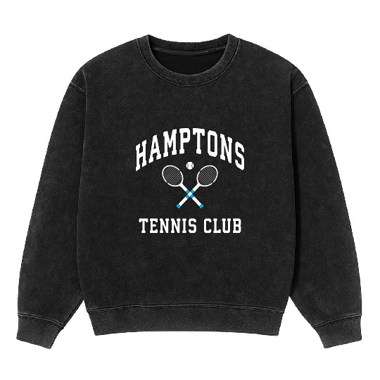 Hamptons Tennis Club Preppy New York Montauk Varsi Mineral Wash Sweatshirts