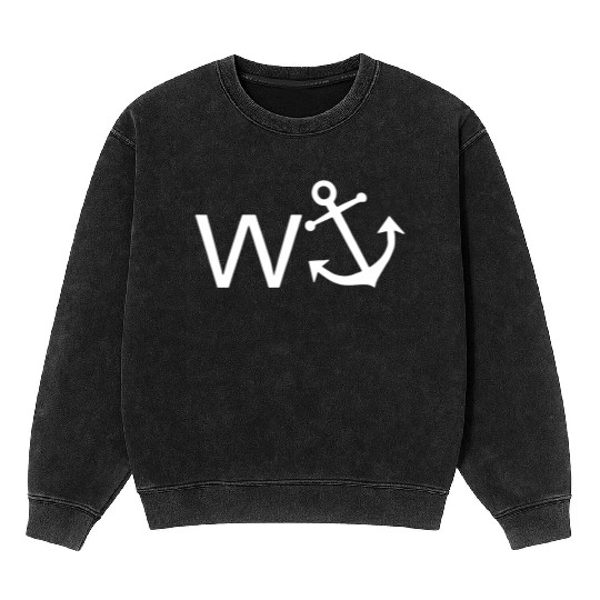 W Anchor Wanker Jerk Slang Mineral Wash Sweatshirts