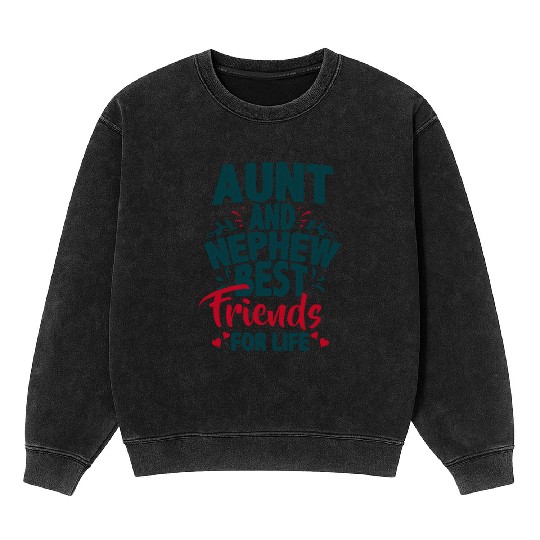 Aunt And Nephew Best Friends Mineral Wash Sweatshirts