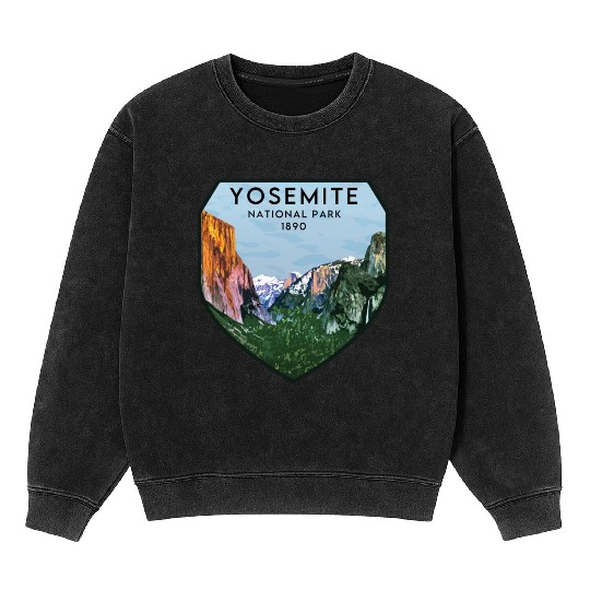 yosemite national park Mineral Wash Sweatshirts