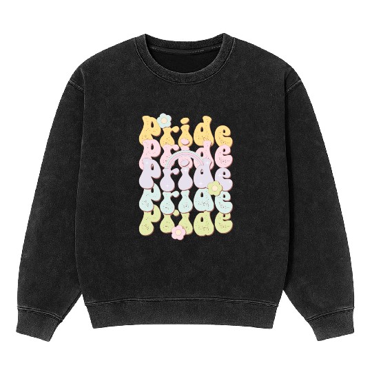 Pride Rainbow, LGBT Pride Month Mineral Wash Sweatshirts