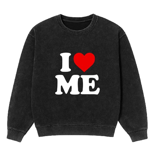 I Love Me Heart Maine Mineral Wash Sweatshirts