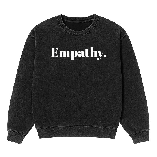 Statement Empathy Blue Small Mineral Wash Sweatshirts