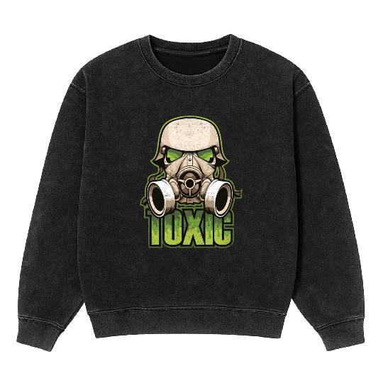 Toc Green Military And Safety Gas Mineral Wash Sweatshirts
