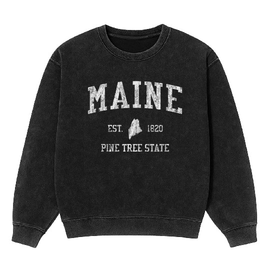 Maine Sports Mineral Wash Sweatshirts