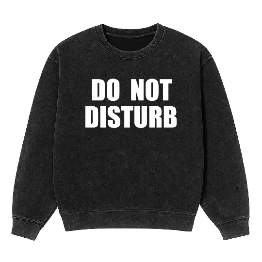 Do Not Disturb - Airplane Airport Train Subway Mineral Wash Sweatshirts