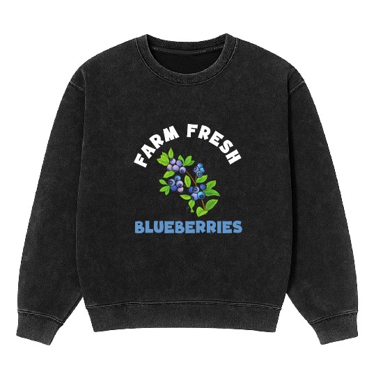 Blueberries Graphics Blueberry Farmer Blueberry Mineral Wash Sweatshirts