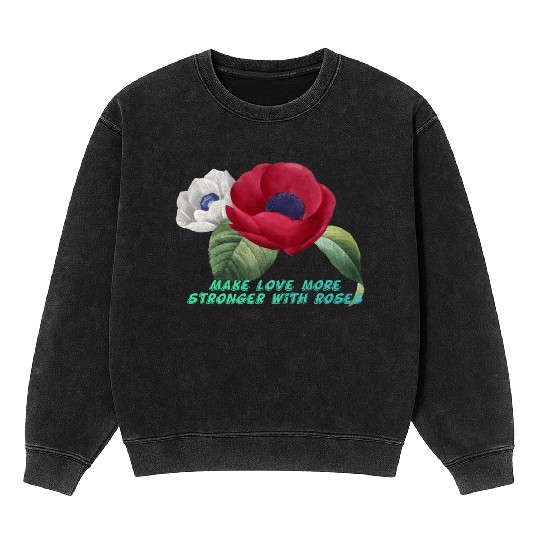 Embracing Romance with the Rose Mineral Wash Sweatshirts