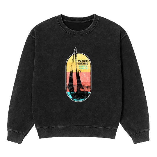 Martha'S Vineyard Sailing Mineral Wash Sweatshirts