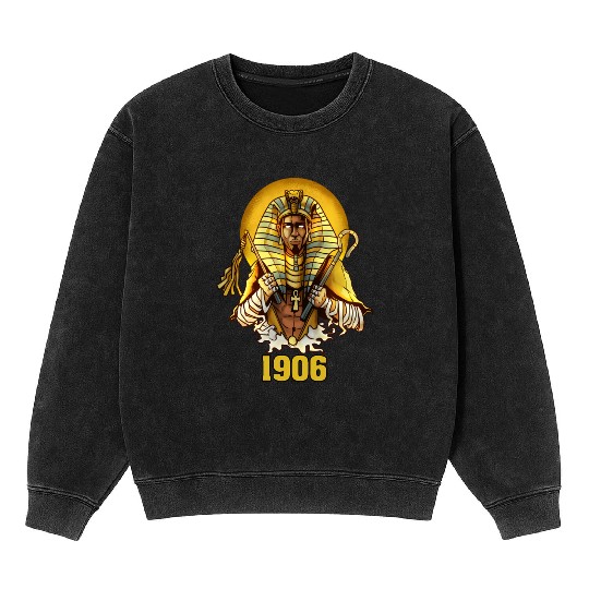1906 Sphinx Alpha Ace Fraternity Pharoah Mineral Wash Sweatshirts