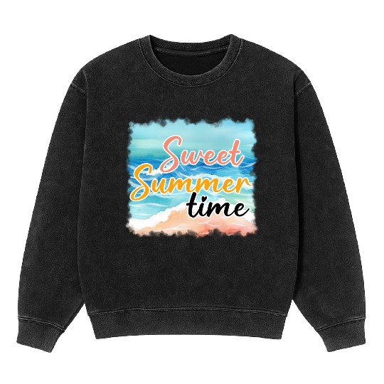 Summer vibes Mineral Wash Sweatshirts