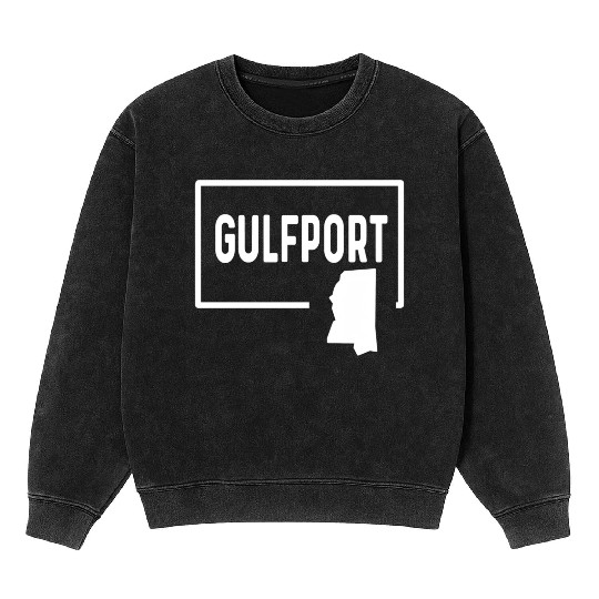 port Mississippi Ms - Home Hometown Vacation Mineral Wash Sweatshirts