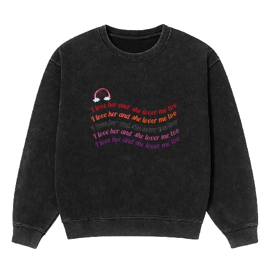 Love is love Mineral Wash Sweatshirts