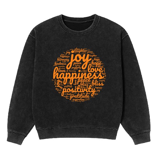 Embrace the Positive Vibes Mineral Wash Sweatshirts
