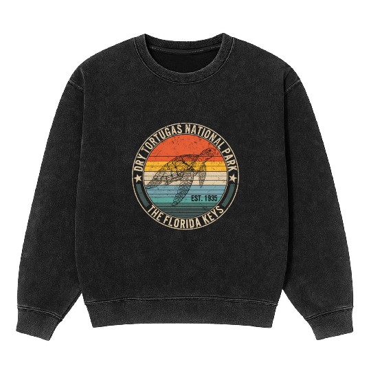Dry Tortugas National Park Florida Keys Beach Mineral Wash Sweatshirts