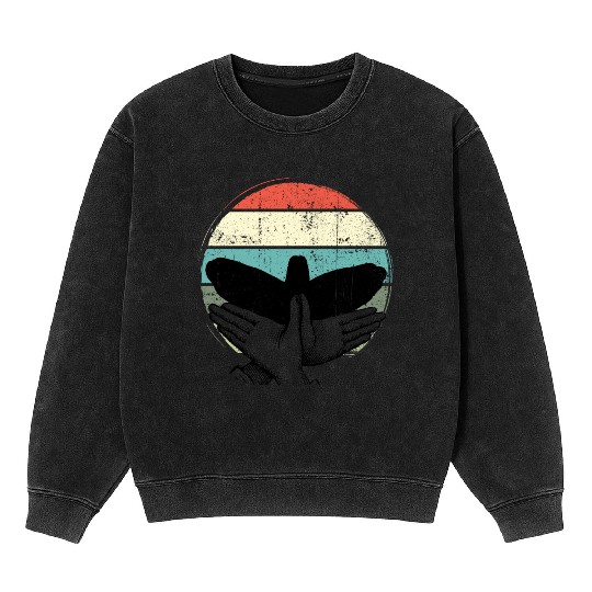 Animal Shadows bird Mineral Wash Sweatshirts