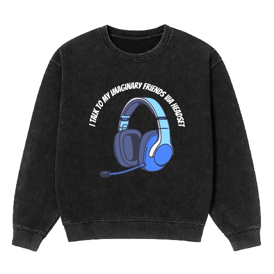 Gamer Imaginary Friends Mineral Wash Sweatshirts