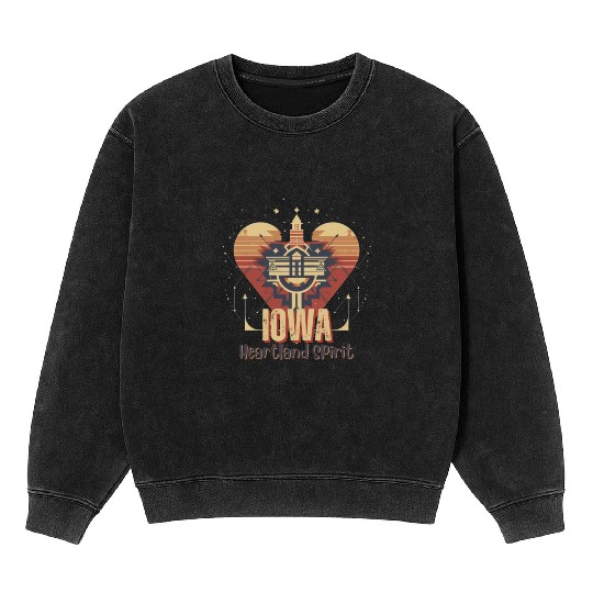 IOWA Heartland Spirit Mineral Wash Sweatshirts