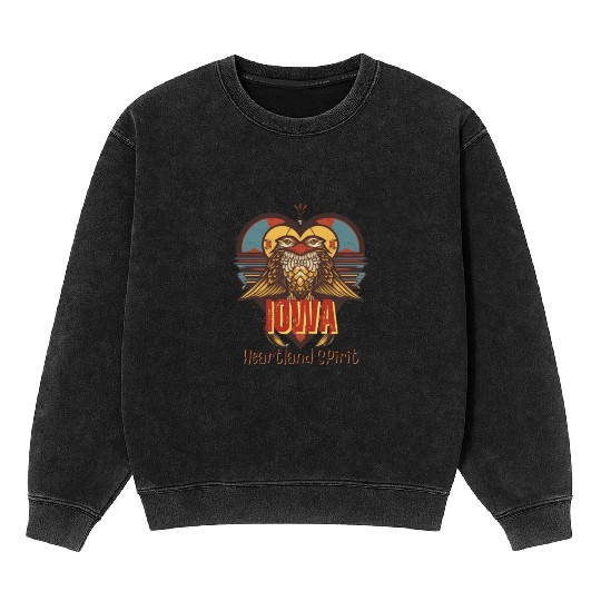 IOWA Heartland Spirit Mineral Wash Sweatshirts