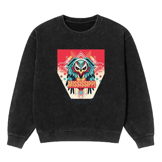 Mississippi vibes Mineral Wash Sweatshirts