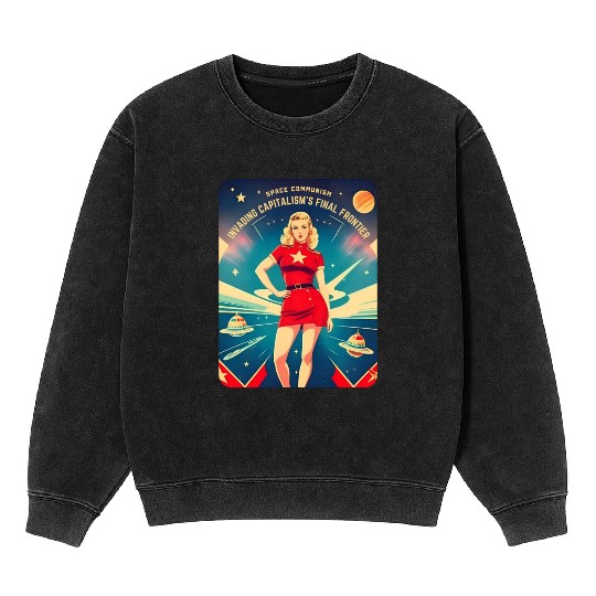 Funny Retro Cold War Soviet Communism USSR Humor Mineral Wash Sweatshirts