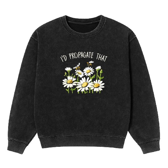 Marguerites Daisy Summer Daisies Flower Garden Mineral Wash Sweatshirts