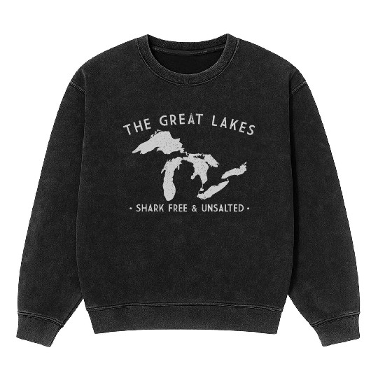 Great Lakes Shark Free And Unsalted Mineral Wash Sweatshirts