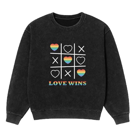 pride month Mineral Wash Sweatshirts