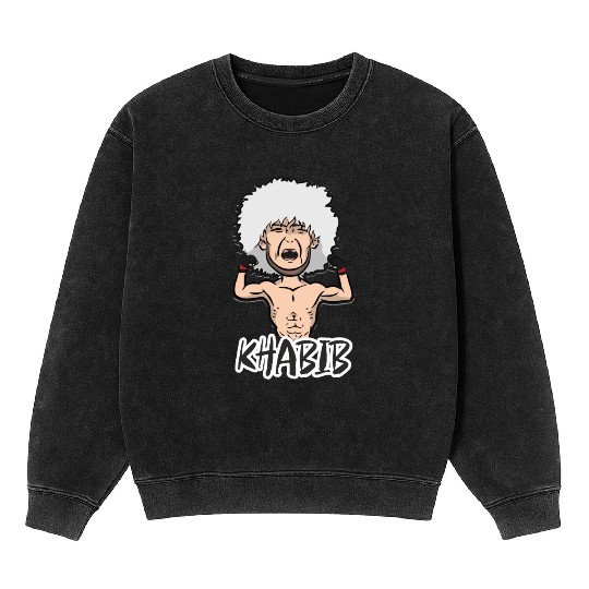 Khabib Nurmagomedov MMA mixed martial art Mineral Wash Sweatshirts
