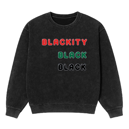 Blackity Black Black Mineral Wash Sweatshirts